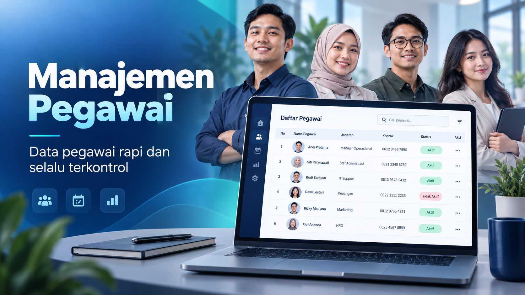 Sistem Jadwal Piket Pegawai Berbasis Web | Next.js, TypeScript, Go & PostgreSQL 3